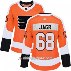Dame Ishockey Philadelphia Flyers Tröja Jaromir Jagr 68 Adidas 2017-2018 Orange Authentic